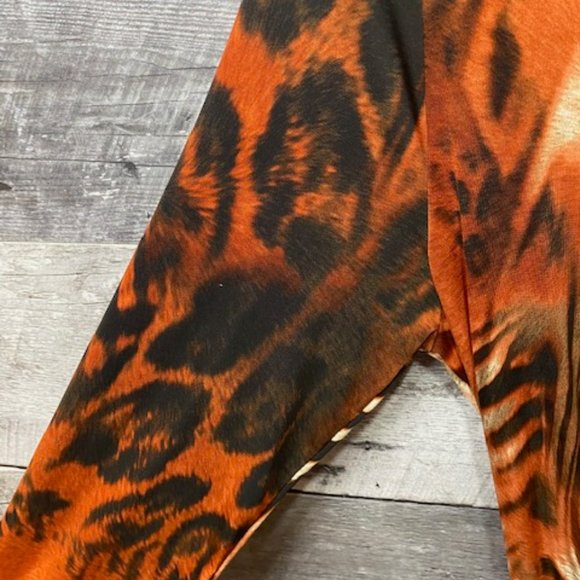 GOTSTYLE Animal Print Travel Resort Long Dress - Size: L - MI USA - **EUC** - Picture 3 of 5